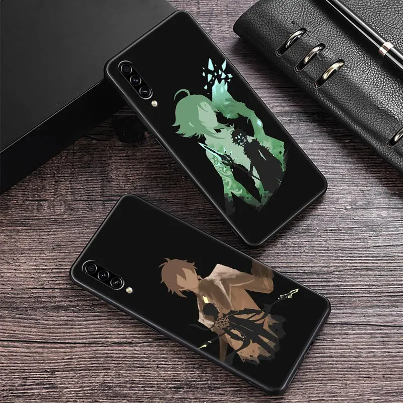 

Phone Case For Samsung Galaxy A30 A30S A50 S A20E A20 A40 A70 A10E Note 8 9 10 20 Ultra Silicone Cover Genshin Impact Anime Game