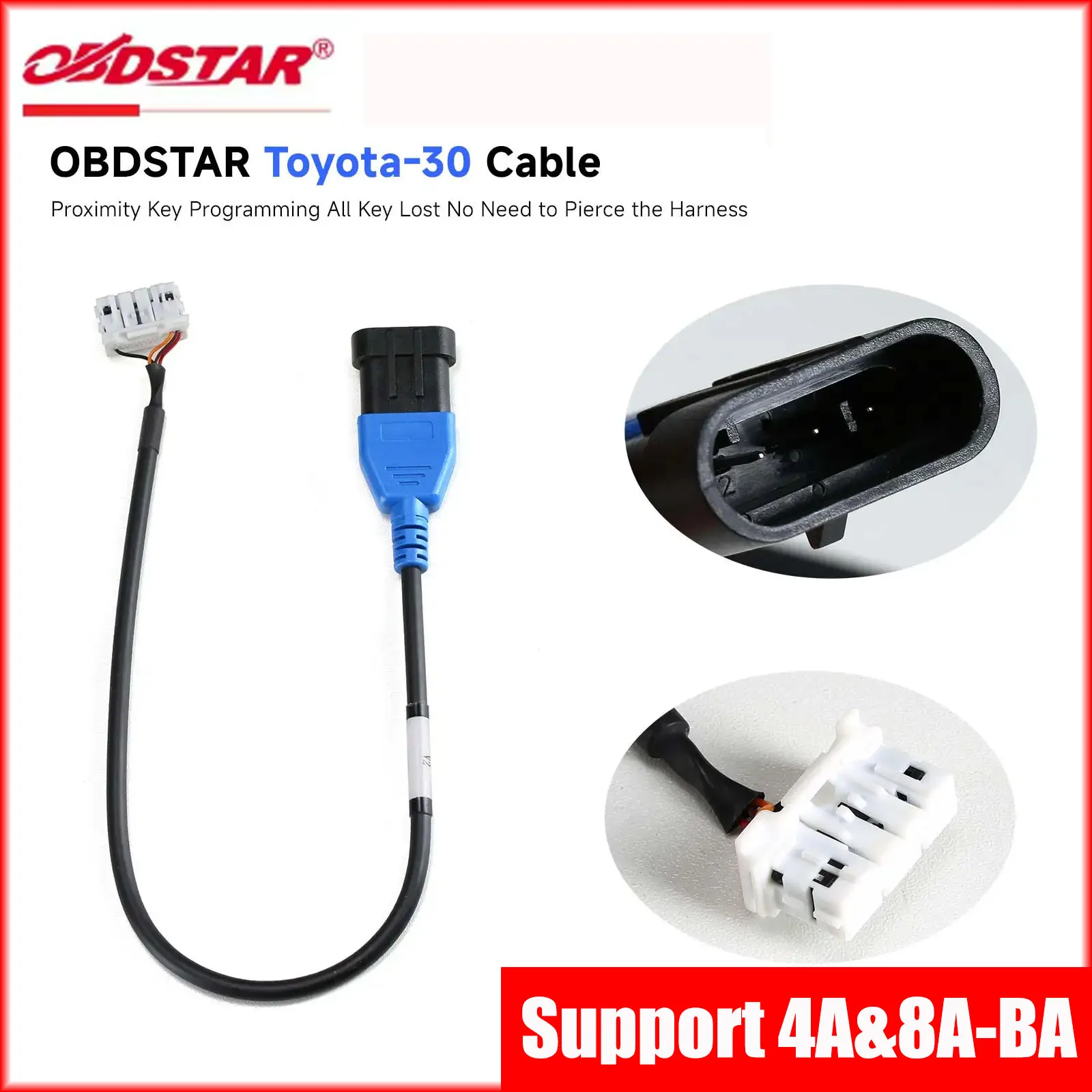 

Все потерянные ключи OBDSTAR для Toyota-30 V2, кабельный разъем, программирование бесконтактного ключа, нет необходимости проколать, поддержка жгута 4A и 8A-BA