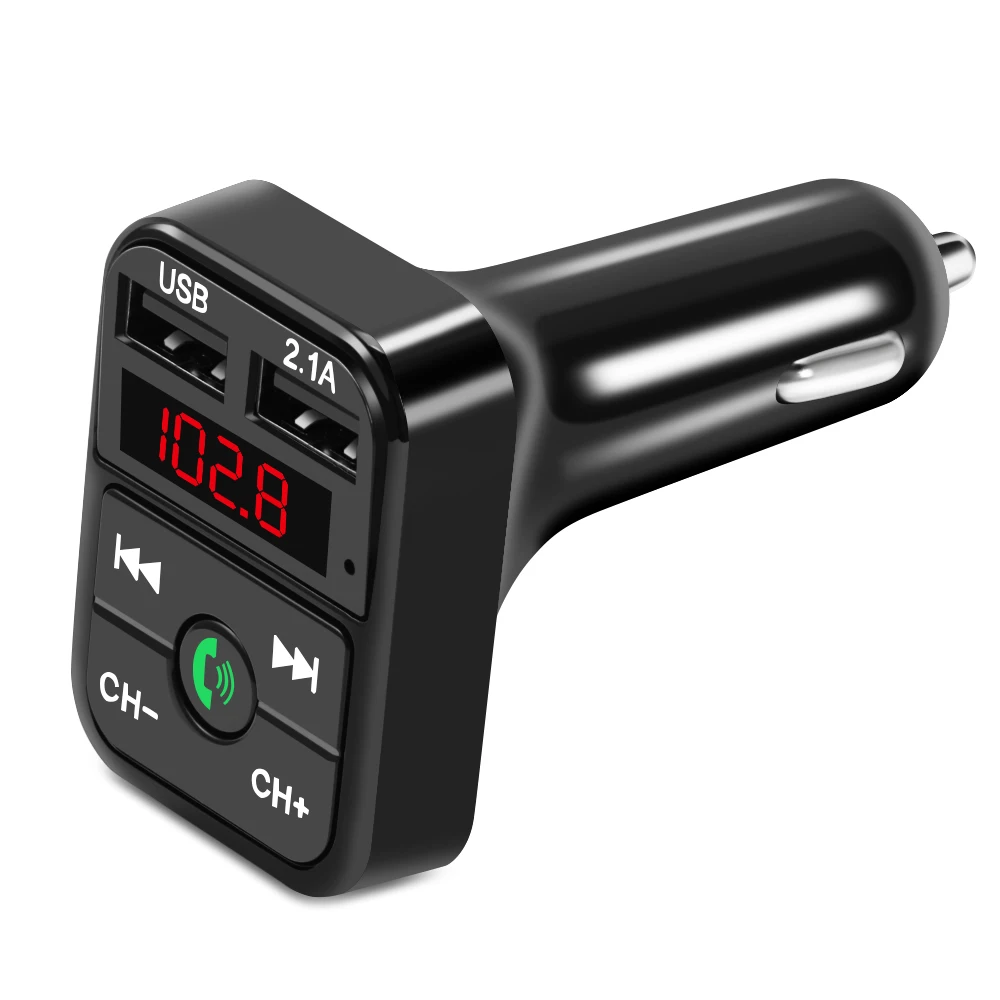 Автомобильный Bluetooth автомобильный комплект MP3 плеер USB 2.1A автомобильное зарядное