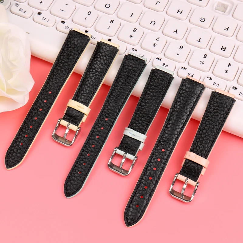 Фото Кожаный ремешок 14 мм для Casio LTP-2069 LTP-2069L-4A/7A2/7A1 LTP-V007 V300 VT01 женский ремешок для часов из воловьей кожи, браслет №3