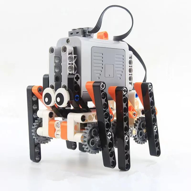 

Kawaii Bionic Spider Walking Robot of 6 Feet MOC Building Block Power Function Technical DIY Bricks Toys For Children Boy Gift