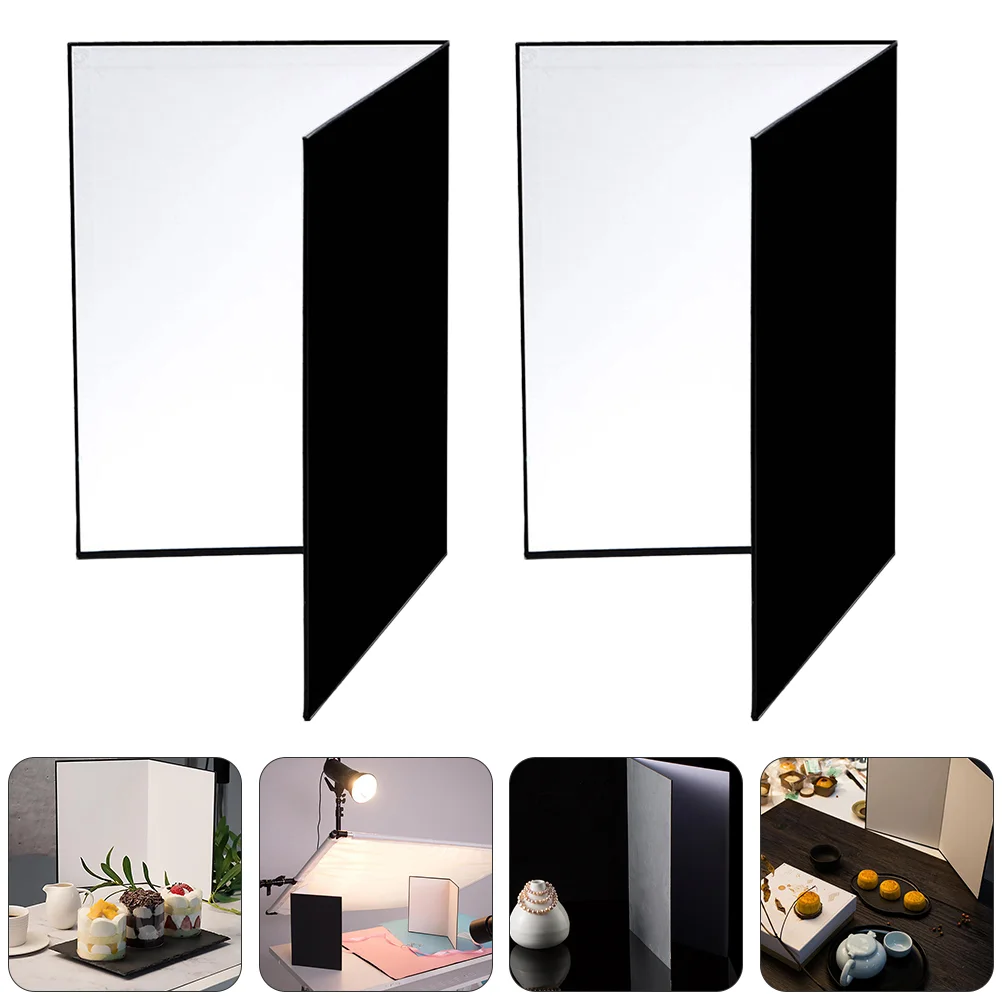 

2 Pcs A4 Fill Light Board Reflector Camera Accessories Photography Cardboard Diffuser Reflective Still Life Paper