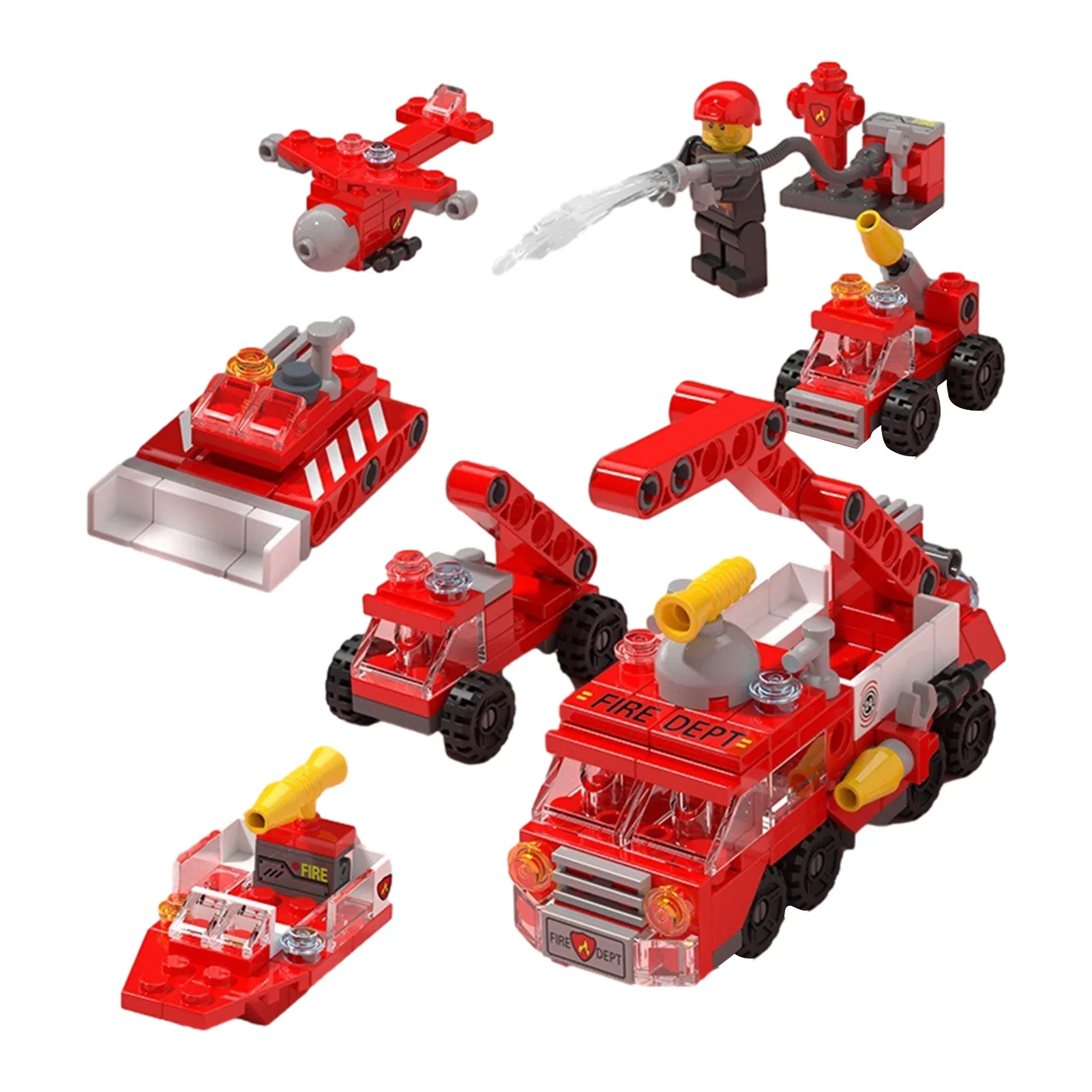 

6 в 1, Детский конструктор «уличная сцена»