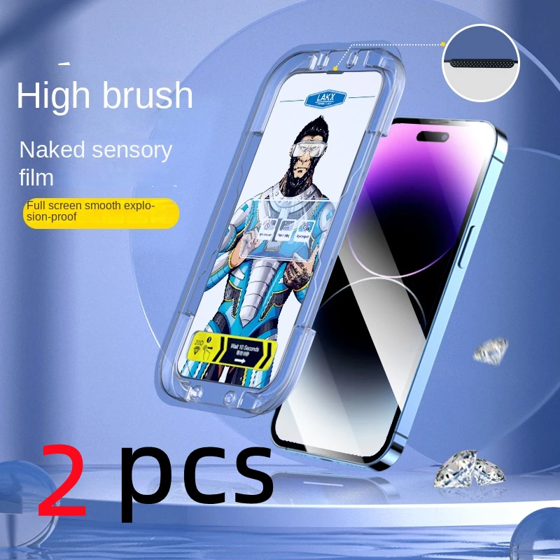 Full Cover Screen Protector Tempered Glass One touch Easy install Edge to Edge Clear for iPhone 14 Pro Max 13 XR XSMAX