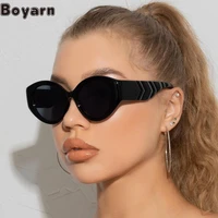 boyarn steampunk fashion round cats eye sunglasses womens fashion multicolor ins style sunglasses mens punk stre
