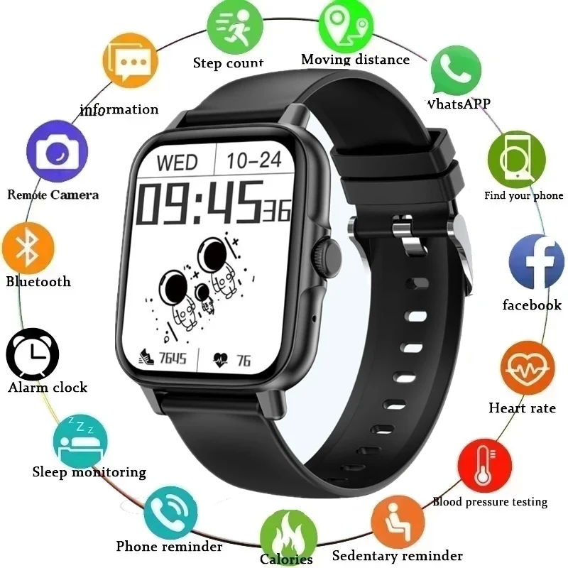 

2022 GT50 Bluetooth Call Smart Watch Men Women Full Touch Custom Dial Sport Fitness Tracker IP67 Waterproof Smartwatch with NFC
