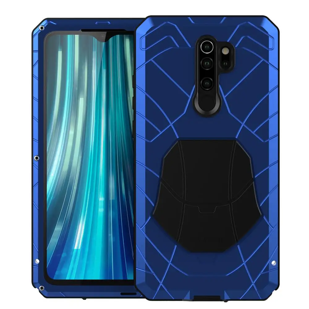 Imatch Case For Xiaomi Poco F2 X3 Pro Hard Aluminum Metal Protector Heavy Duty Cover For Redmi K30 K20 Note 9 9s 8 7 Pro Case
