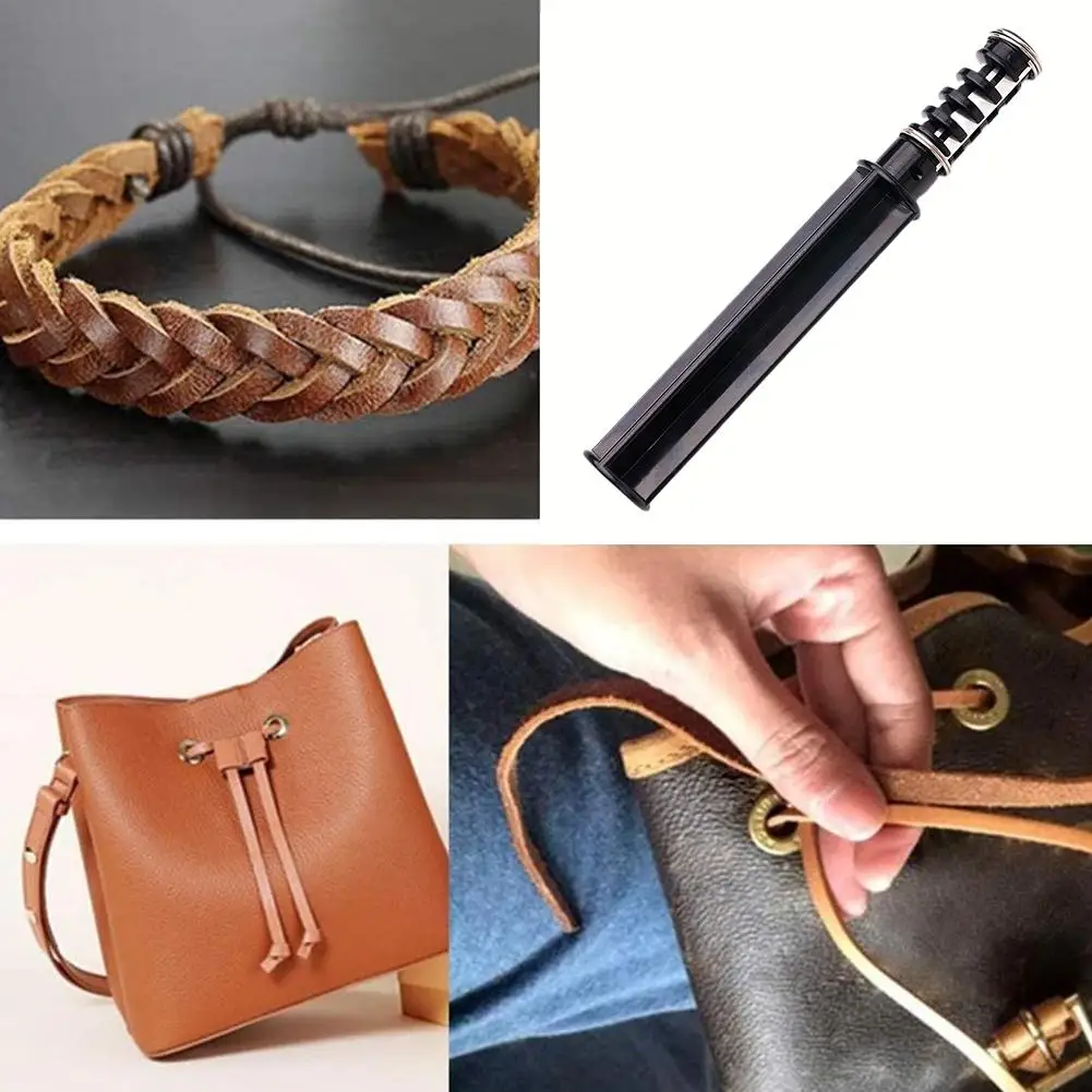 

Leather Strip Cutter Tool For Leather Strap Cutter With 3 Blades DIY Handmade Leather Craft Cutting Tools U4D2