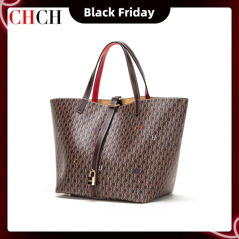 

CHCH, роскошные дизайнерские вместительные сумки-тоуты для офиса, женские трендовые дизайнерские сумки-шопперы из ПВХ на плечо для покупок, ...