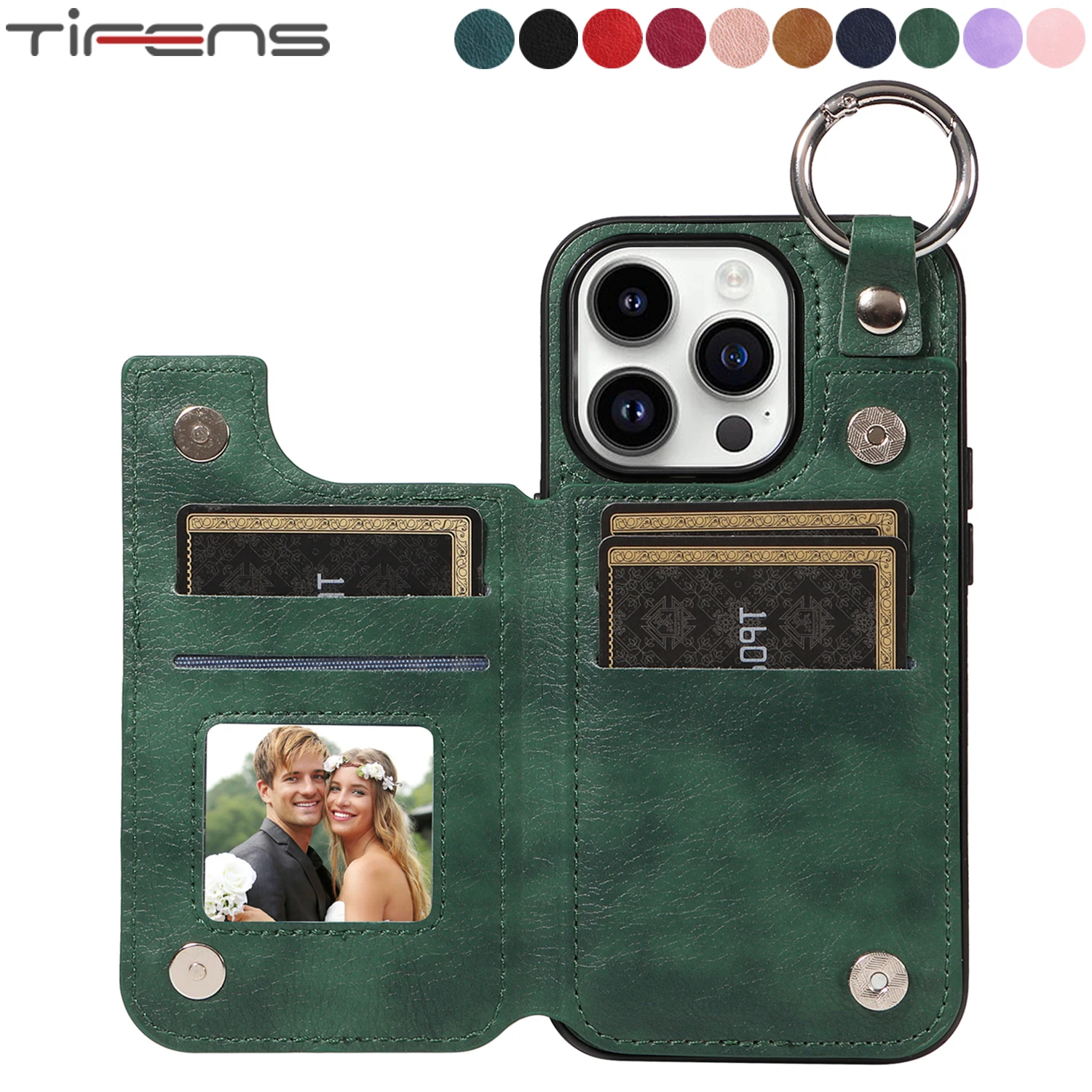 

PU Leather Card Slots Case For iPhone 15 14 13 12 11 Pro X XS Max XR 8 7 Plus SE 2020 2022 Magnetic Phone Bags Shockproof Cover