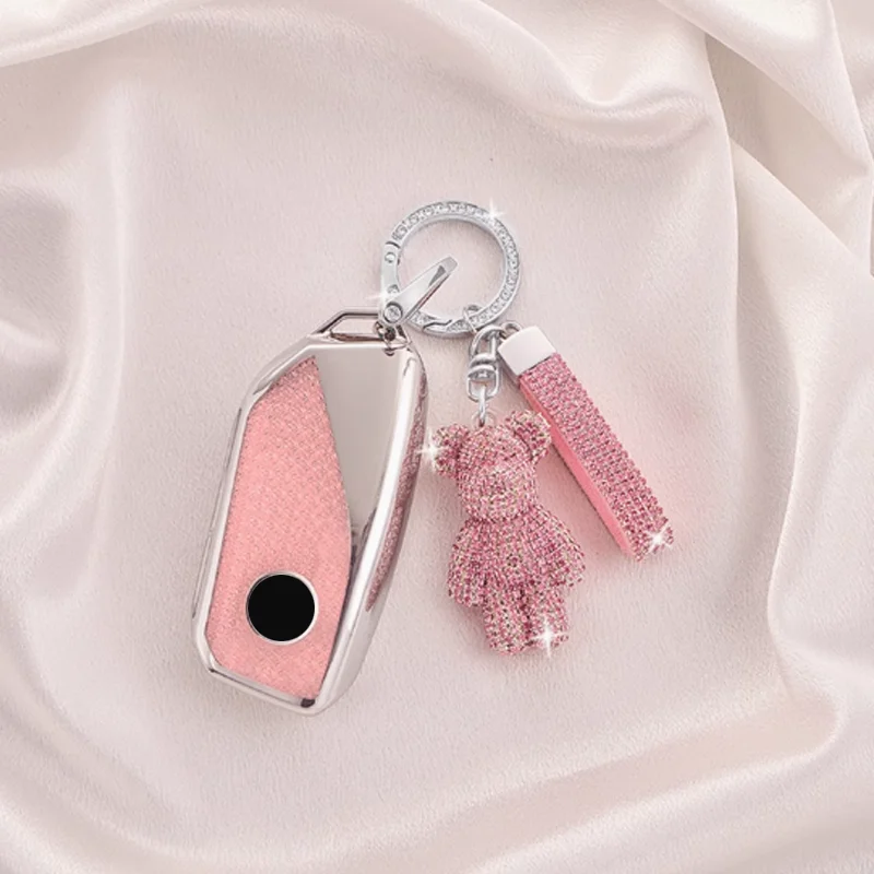 

Чехол из ТПУ с ромбовидным узором для BMW X1 U11 X7 G07 XM G09 I7 7 серии G70 LCI IX I20 U06 G81 M3 2023, чехол для дистанционного ключа автомобиля