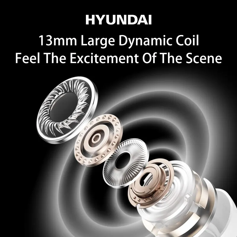 Bluetooth-наушники Hyundai HY-T14 TWS со звуком Hi-Fi игровая гарнитура с низкой задержкой