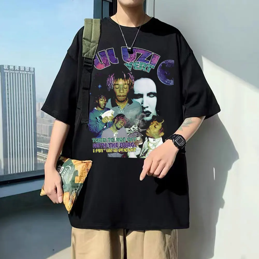 

Rapper Lil Uzi Vert Tried To Run Off with The Swag I Put 'em In Pocket Graphic T-shirt Hot Men Women Hip Hop Pure Cotton Tshirt