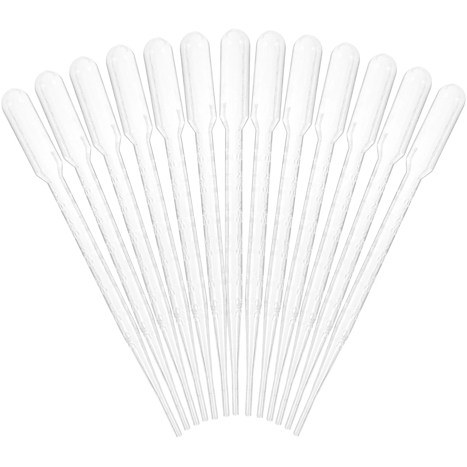 

100 Pcs Straws 3ml Dropper Transfer Pipette Scale Disposable Washing Pasteur Pipettes Fidget toy