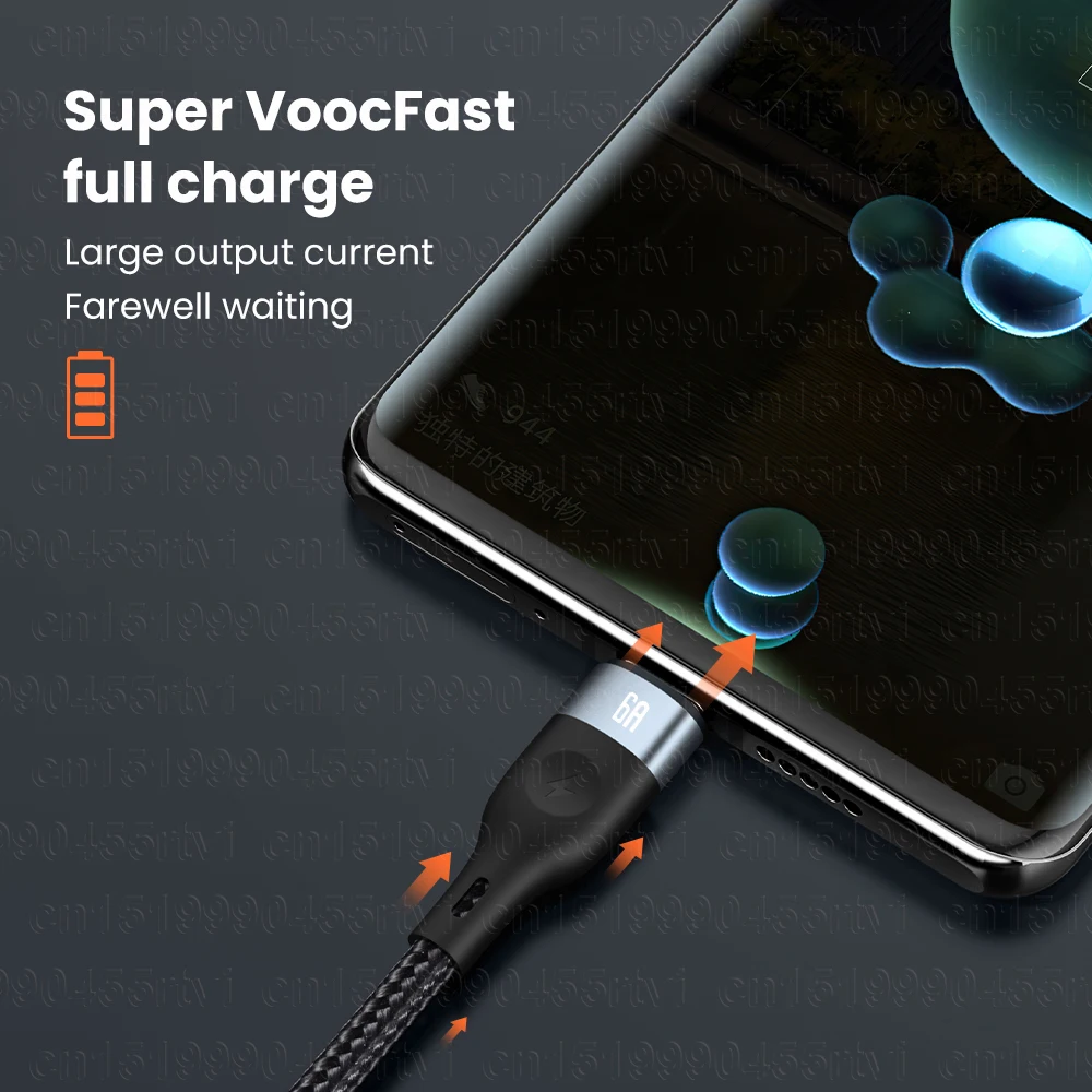 Кабель USB Type-C 2 в 1 6 А 66 Вт быстрая зарядка для Huawei Mate 40 P50 Pro USB-кабель iPhone 13 12 11 Max |