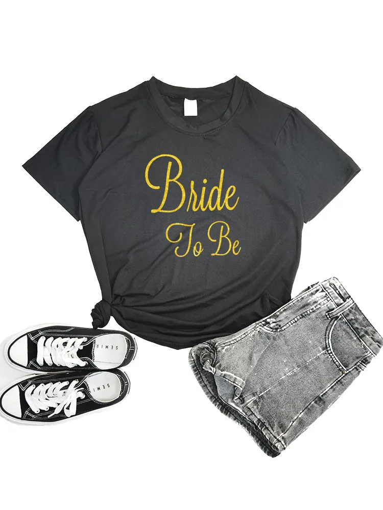 Женская футболка для невесты девичника вечеринки команды горничной чести летняя