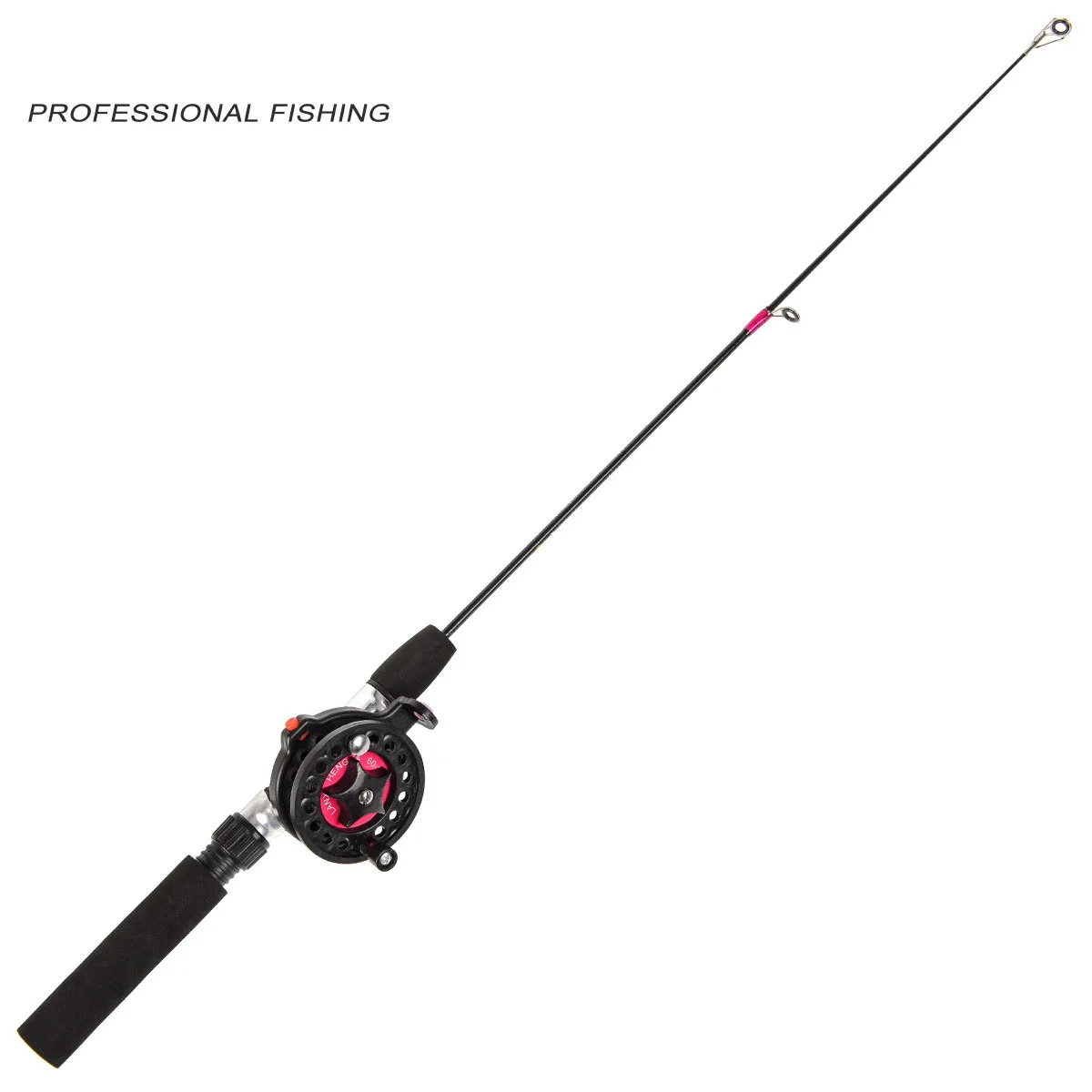 

Ice Winter Fishing Rod With Reel Outdoor Sport Pole Pen Shape Folded Mini Feeder Fishing Rods Metal Wheel Set Ice Fishing Reels
