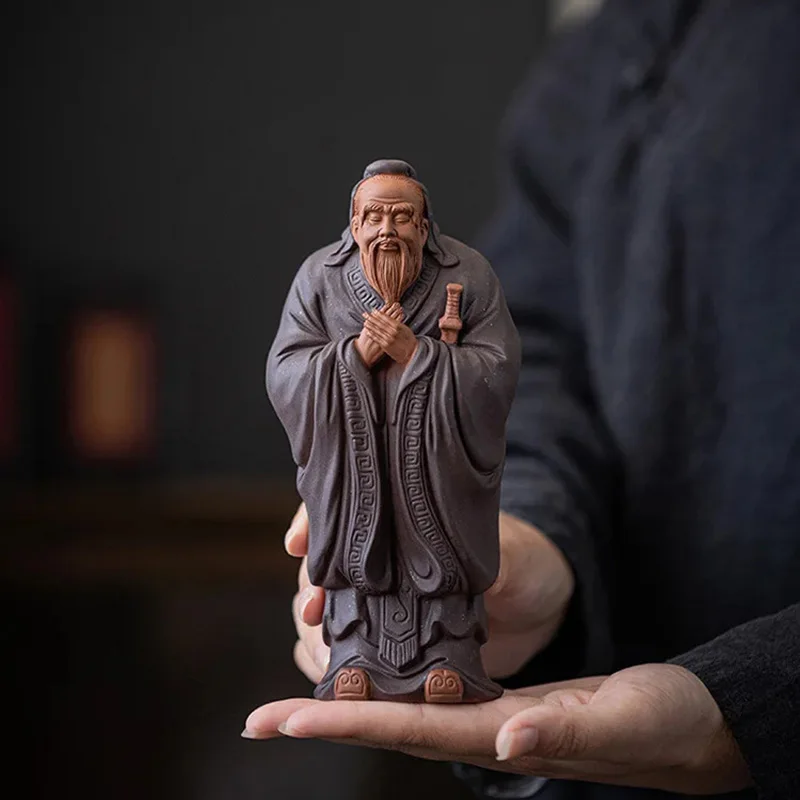 

Керамическая статуя Конфуций QIANFANEIVES