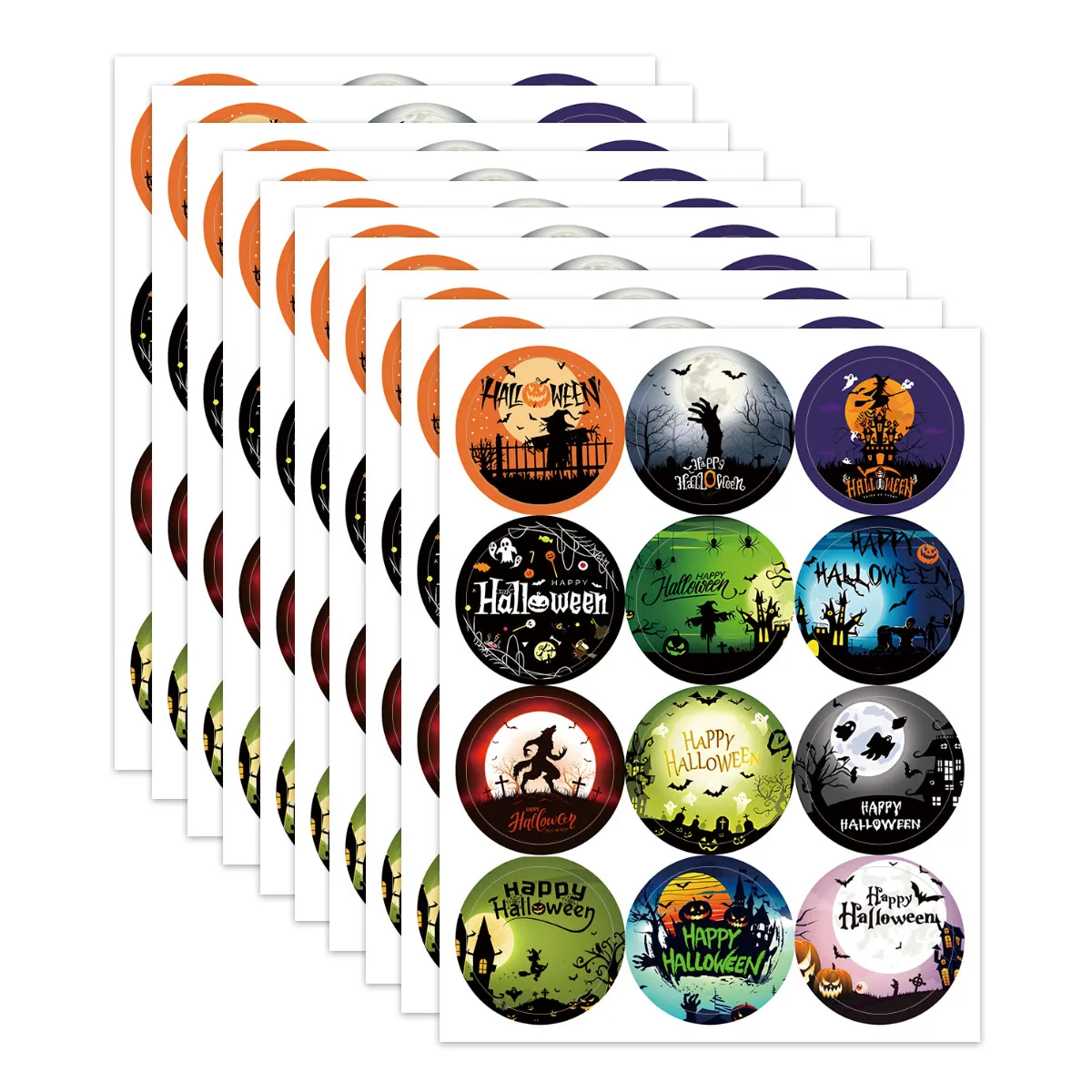 

На Halloween тематические наклейки 120 шт