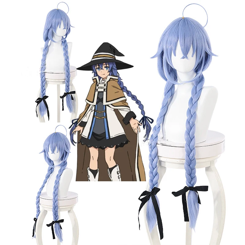 

Roxy Migurdia Cosplay Jobless Reincarnation Mushoku Tensei Cosplay 88cm Blue Wig Cosplay Anime Heat Resistant Synthetic Wigs