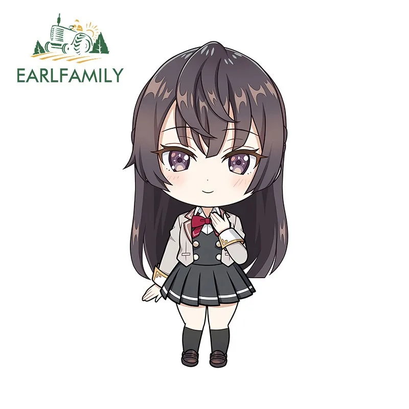 Фото Наклейки на автомобиль EARLFAMILY Alya Beutiful, креативные наклейки на холодильник, виниловые наклейки на дверь автомобиля, защита для компьютерного кулера, автомобильные аксессуары. №3