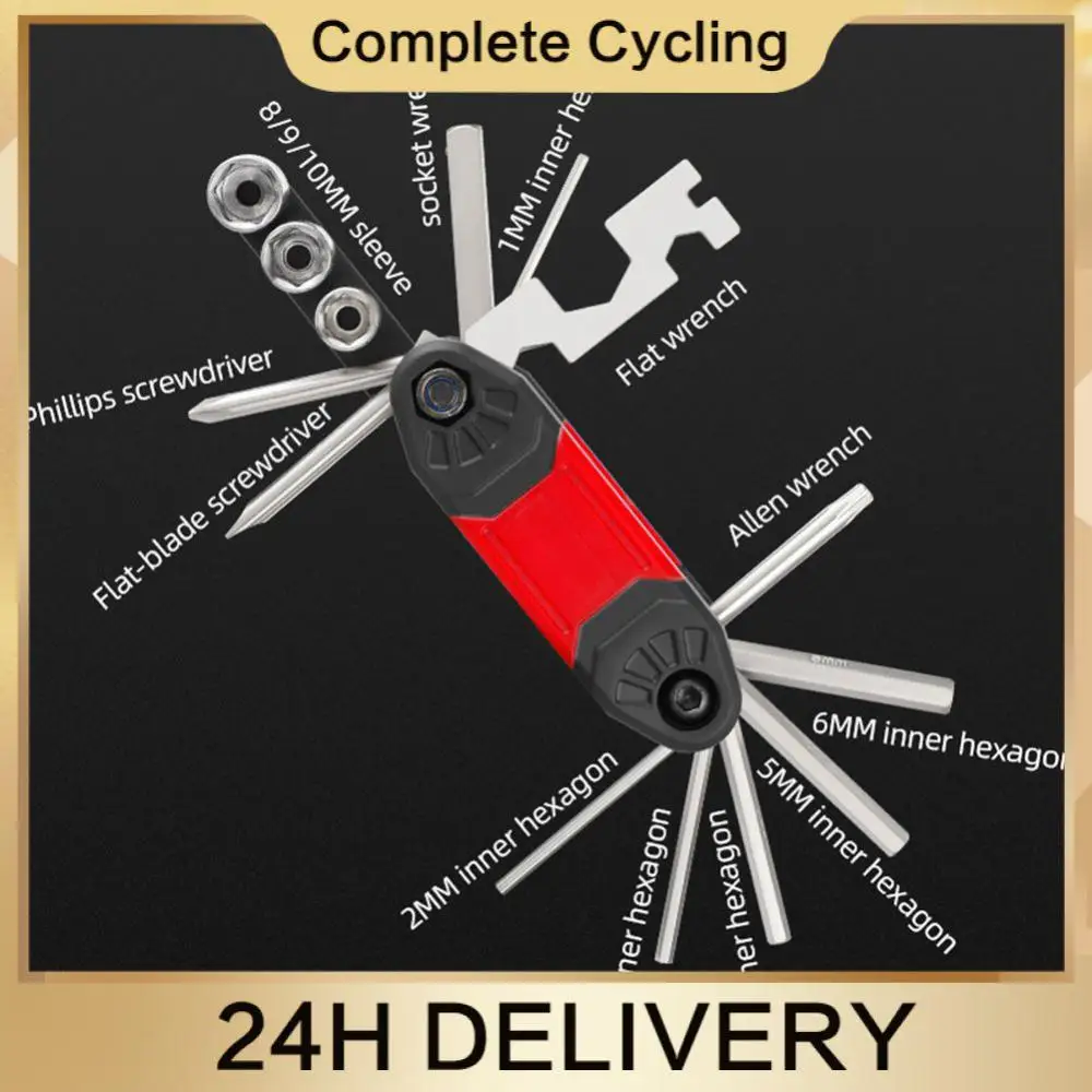 

Набор отверток, Многоцветный портативный гаечный ключ со складками, для ремонта велосипедов