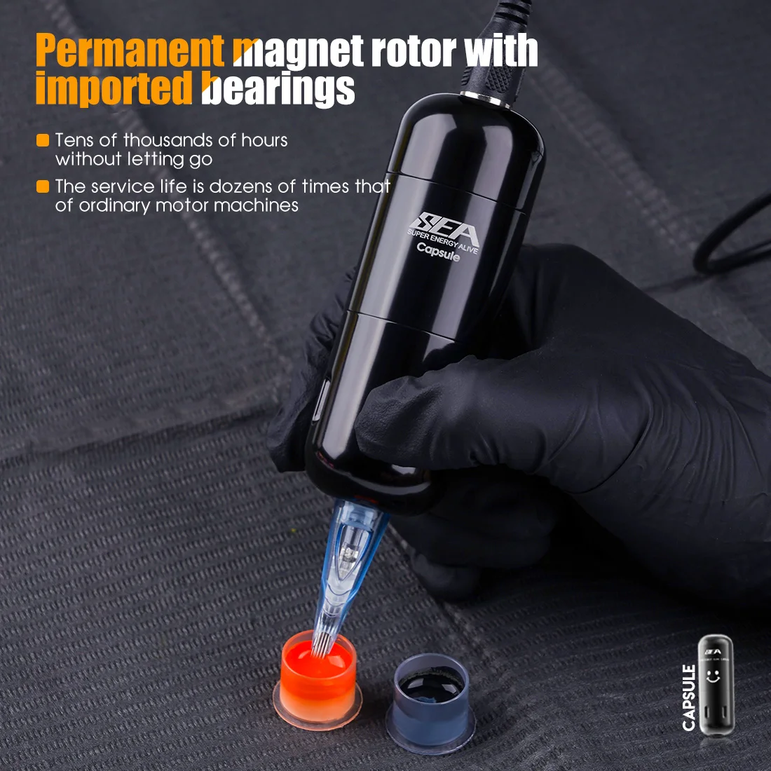 Машинка для татуировки с бесщеточным Мотором и интерфейсом RCA 3 5 мм |