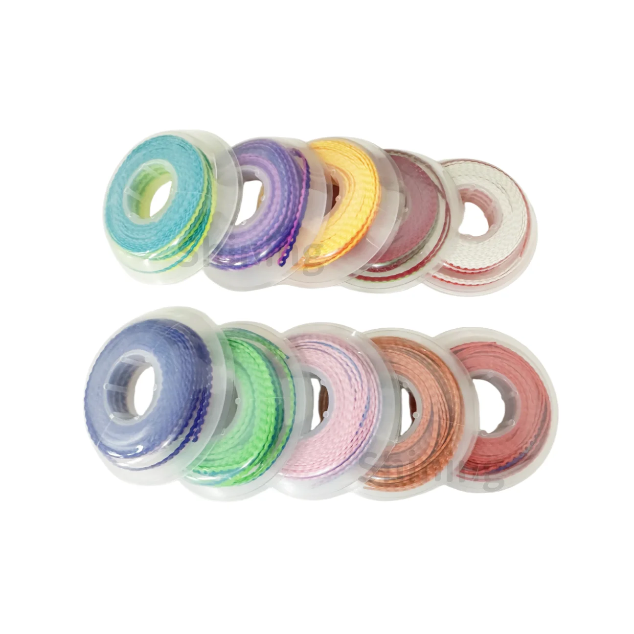 Стоматологические ортодонтические 2-цветные эластичные резиновые брекеты с