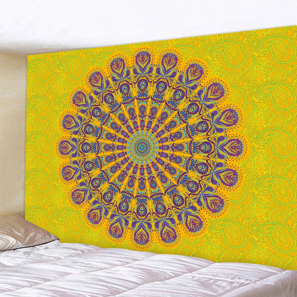 

Индийская Мандала настенная подвеска Таро психоделическая сцена домашний декор гобелен хиппи бохо декор стен комнаты пляжное полотенце