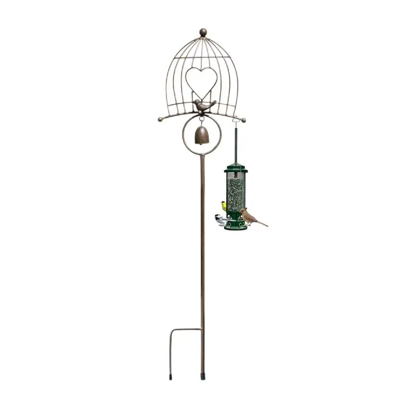 

Wind Chime Garden Stake Garden Iron Art Bird Stake Wind Chimes Creative Iron Ornaments Wind Chimes Freestanding Stake For Home