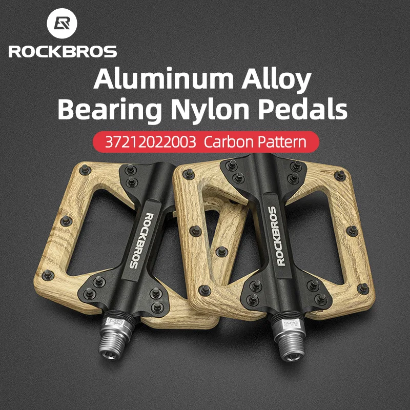 

Rockbros official Bike Pedal Widen Seal Bearings Anti-Slip Waterproof Nylon Pedal Dustproof CNC Aluminum Alloy Accessories