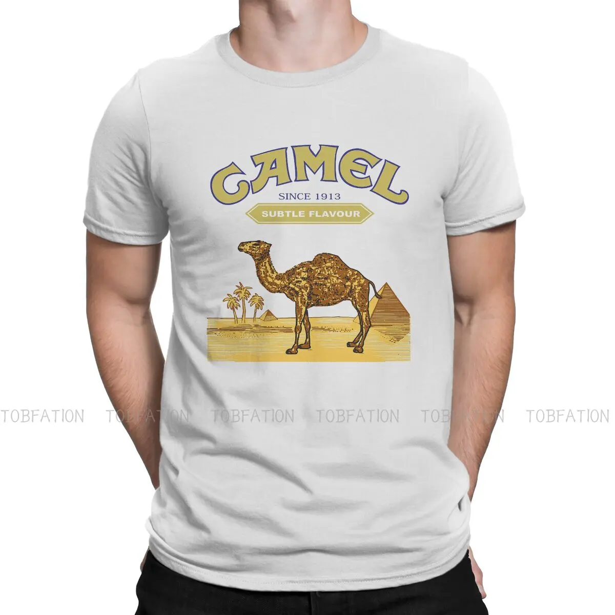 Camel Cigarettes Graphic TShirt  Printing Streetwear Leisure T Shirt Men Tee Special Gift Idea