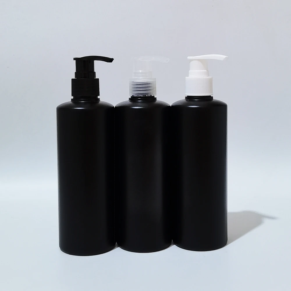 

20pcs 300ml Empty Plastic Lotion Pump HDPE Bottles Balck Containers Used For Travel Packing,Shower Gel,Body Cream Capacity