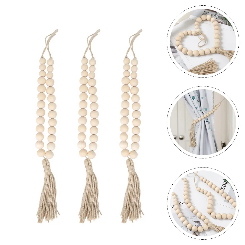 

3pcs Exquisite Creative Drapery Tieback Tassel Curtain Tieback Woven Rope Curtain Tieback