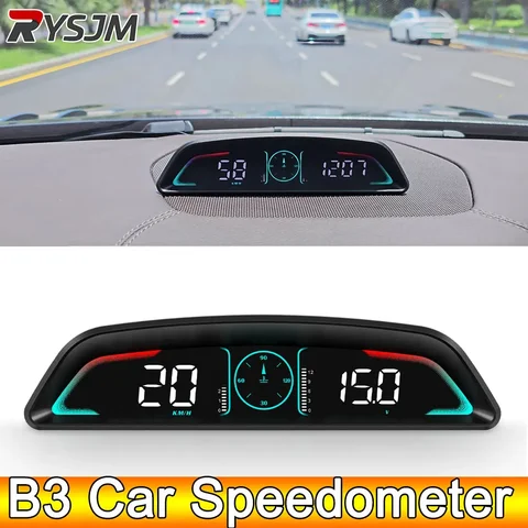 AD B3 OBD2 HUD Проекционный Дисплей Спидометр Автомобильный Тахометр С Датчиком Температуры Воды Вольтметр Расхода Топлива Ав...