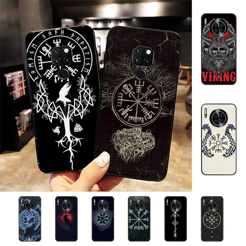

Viking Vegvisir Logo Phone Case for Huawei Mate 20 10 9 40 30 lite pro X Nova 2 3i 7se