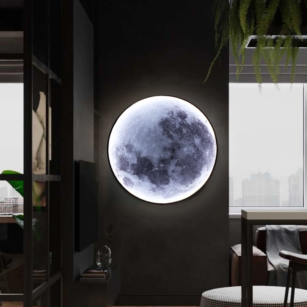 Modern LED Wall Lamps Moon Indoor Lighting Bedroom Dining Living Room For Home Decoration Fixture Hallway Decorate LED Wall Lamp