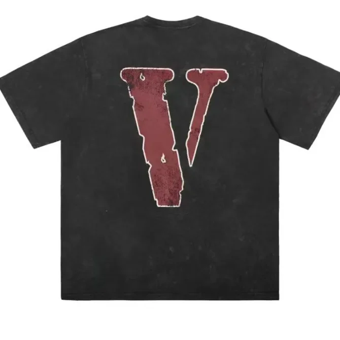 Vlone Cdg Navigator Мужская И Женская Футболка В Стиле Ретро С Принтом Свободный Крой