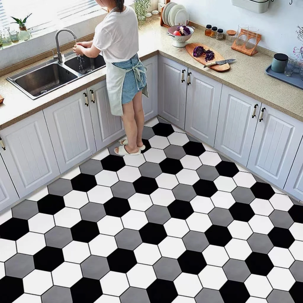 

Thickened Self-adhesive Floor Stickers Peel-and-stick Waterproof Non-slip Wear-resistant Bedroom Bathroom Kitchen Decoration