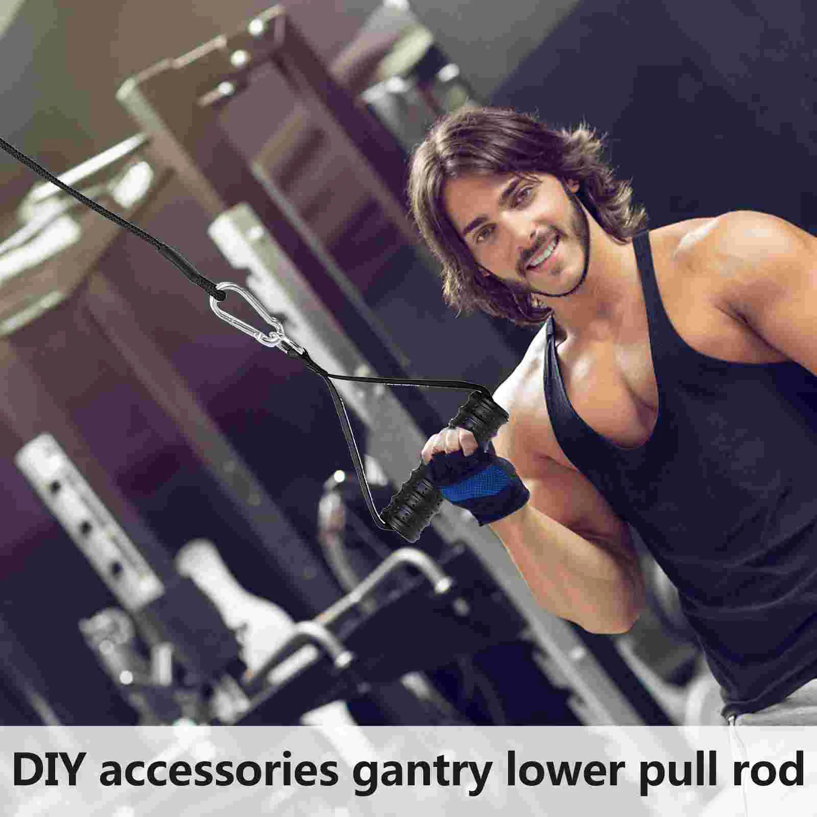 

Bands Pulley Exercise System Rope Workout Arm Resistance Cable Ropes Attachment Tricep Fitness Pulldown Handles Cables Biceps