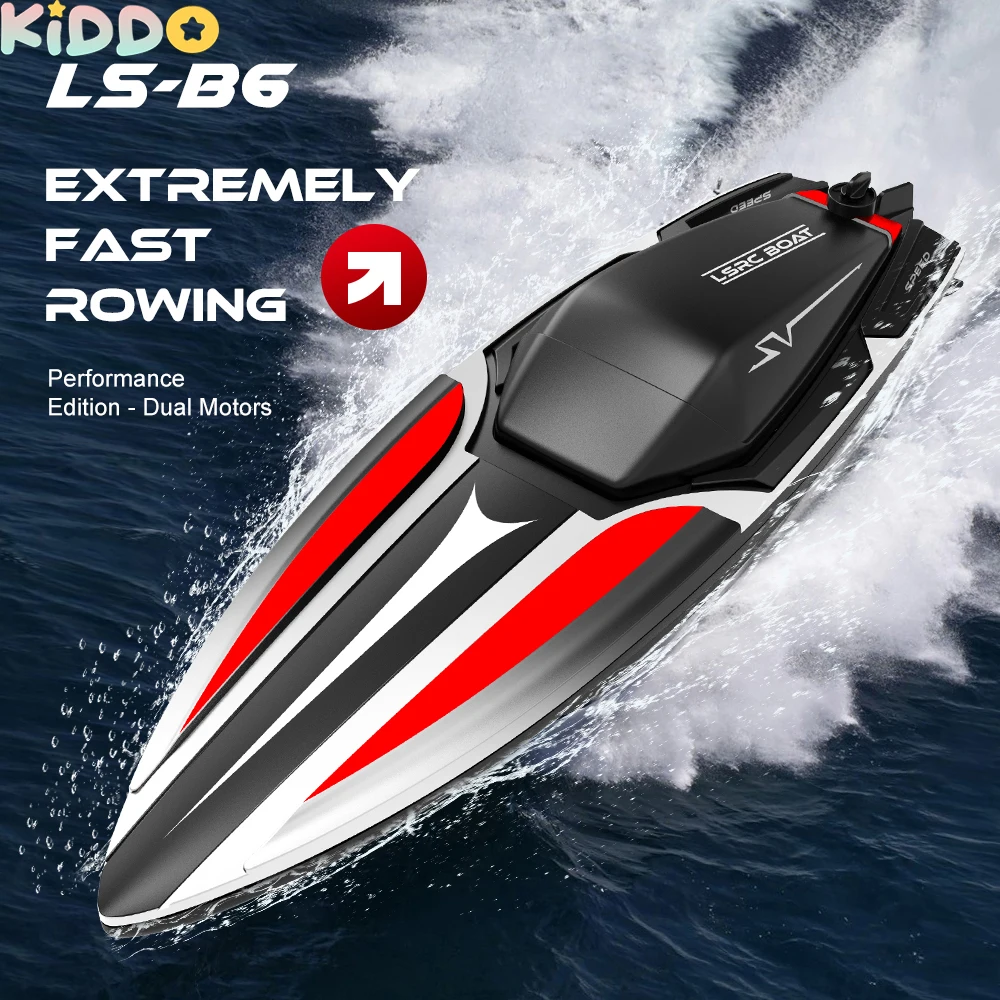 30km/h RC Boat Radio Remote Controlled Mini High Speed Ship with LED Light Palm Boat Summer Water Toy Pool Toys Models Gifts