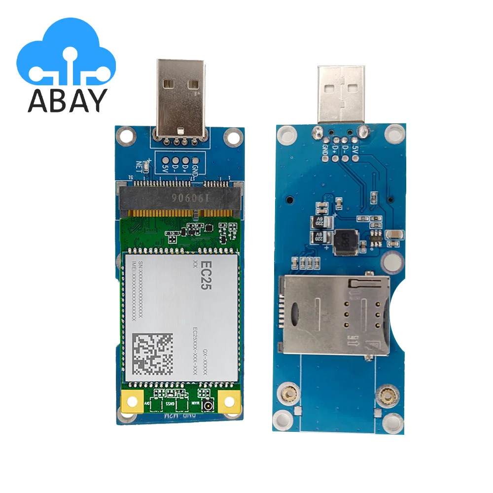 Quectel CAT4 LTE EC25-JFA /EC25-VFA MINIPCIE 4G IoT Module + Minipcie to USB Adapter With SIM Card Slot LTE Module