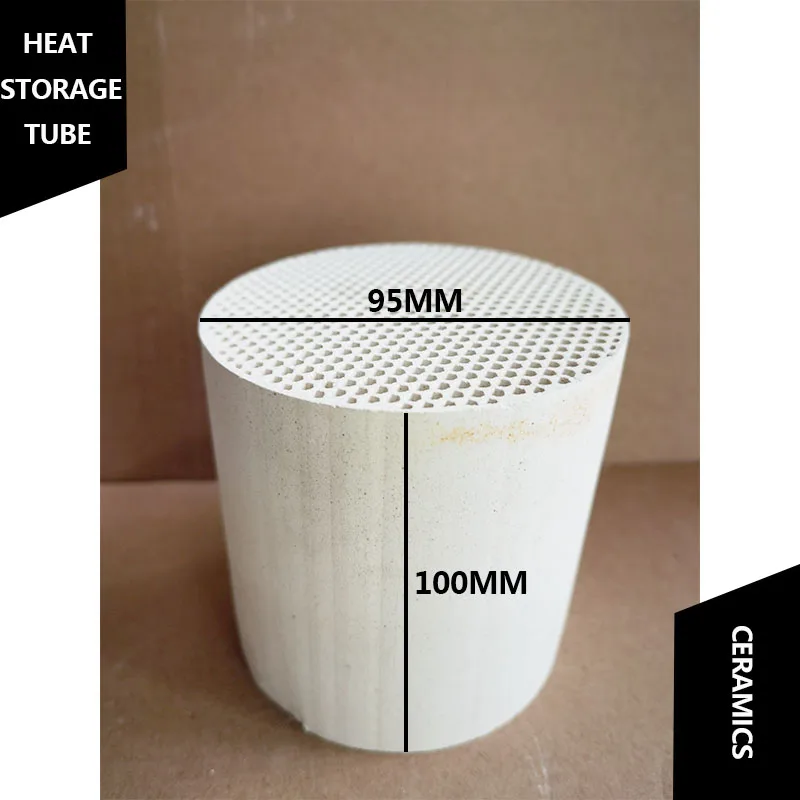 

Монолитный теплообменник 95*100 мм, сотовый керамический наполнитель, устойчивый к высоким температурам иолитовый керамический корпус для хранения тепла