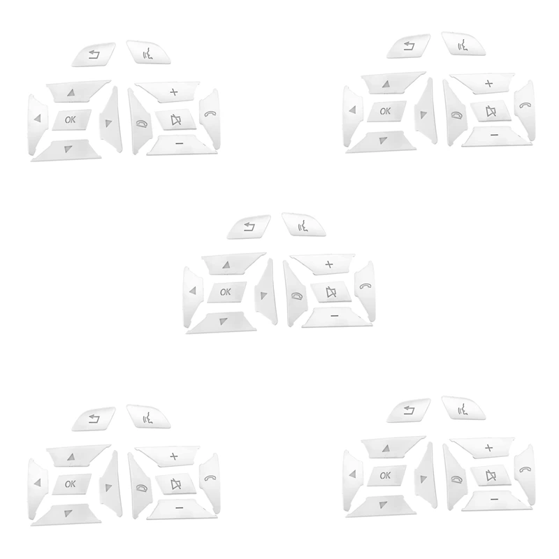 

60X кнопки рулевого колеса Переключатель отделка крышка наклейка для Mercedes Benz W176 W246 W212 W204