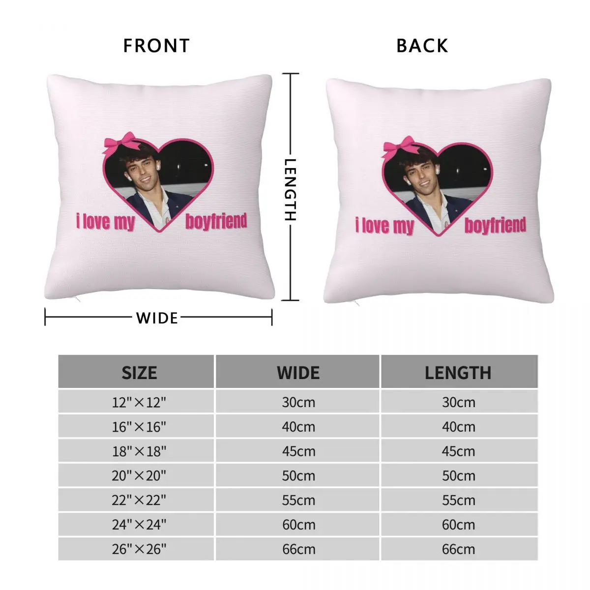 Квадратная наволочка в стиле бойфренд Joao Felix из полиэстера и льна