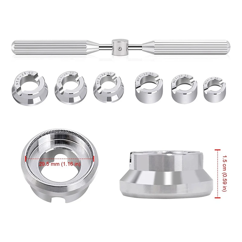 7Pcs Professional Opener Watch Rear Case Opener Kit,Watch Repair Tool Opening And Fitting Screw Cases For Rolex/Tudor