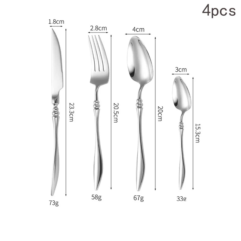 

Набор столовых приборов UOSU из нержавеющей стали 304, 3/4/5/6 шт.