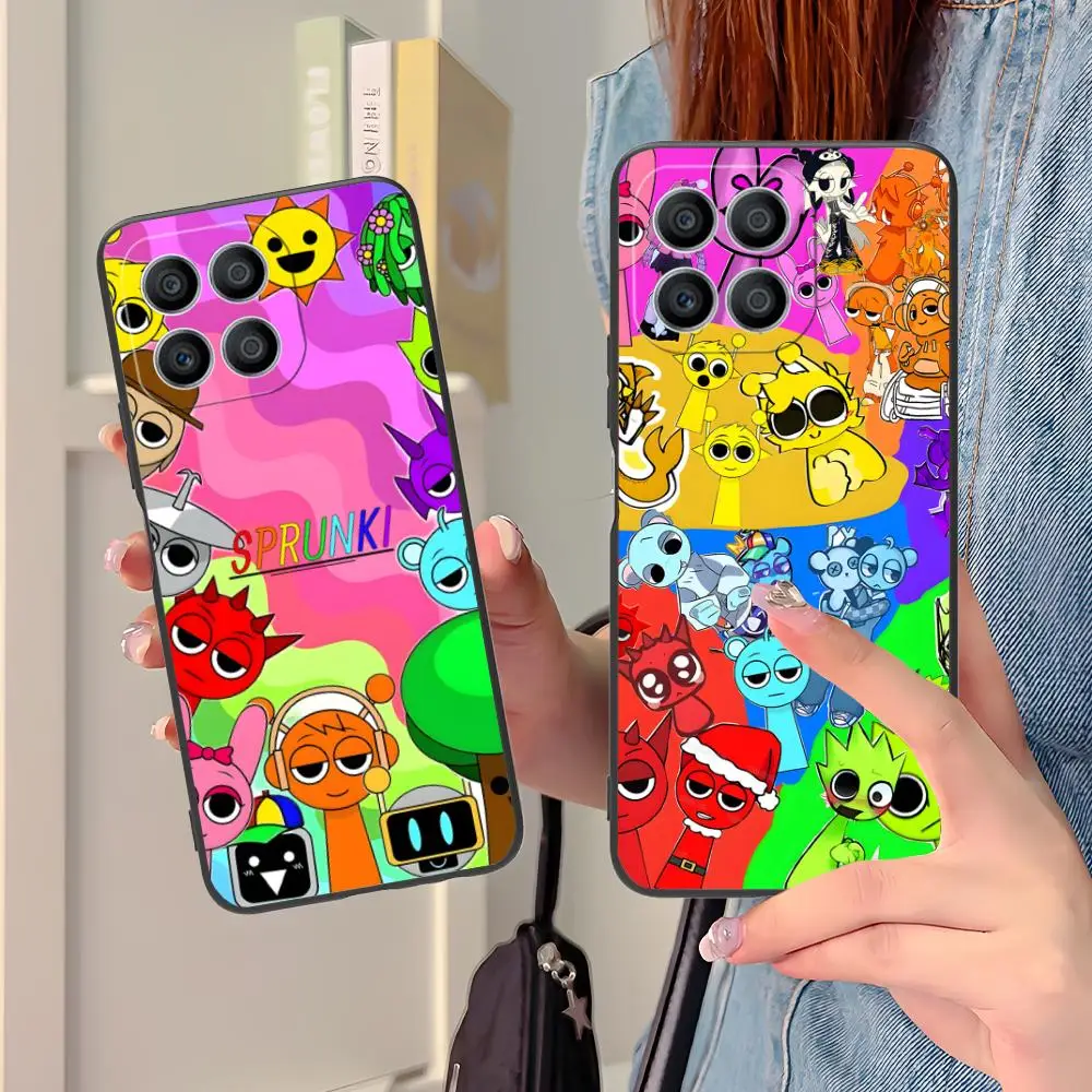 Фото Чехол для телефона Sprunki Game для Honor 90 80 70 60 50 30 20 10 9 8 7 Pro S SE Lite 5G, черный, для мобильных телефонов, довольно роскошь №2