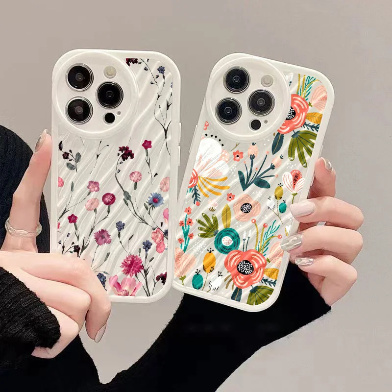 

Wavy Pattern Phone Case For IPhone 15 Pro Case Iphone 15 14 11 13 12 Pro Max 15 14 Plus 7 8 XR X Xs Max SE Lens Protection Cover
