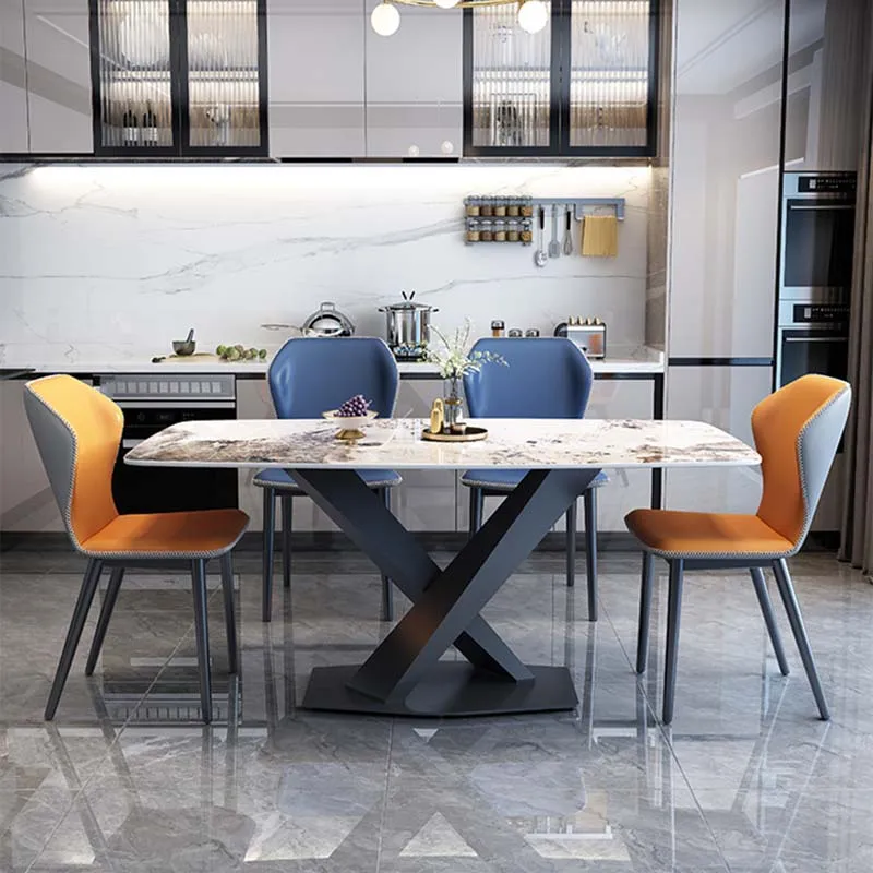 Современный металлический обеденный стол DUTRIEUX